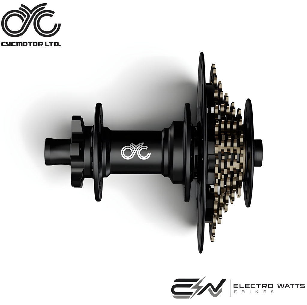CYC Heavy-Duty 5-Speed eBike Drivetrain Upgrade Kit – Reinforced Cassette, AlexRims 5SB Hub, Microshift Advent Clutch Shifting & KMC e9 Turbo EPT Chain – Built for CYC Mid-Drive Systems