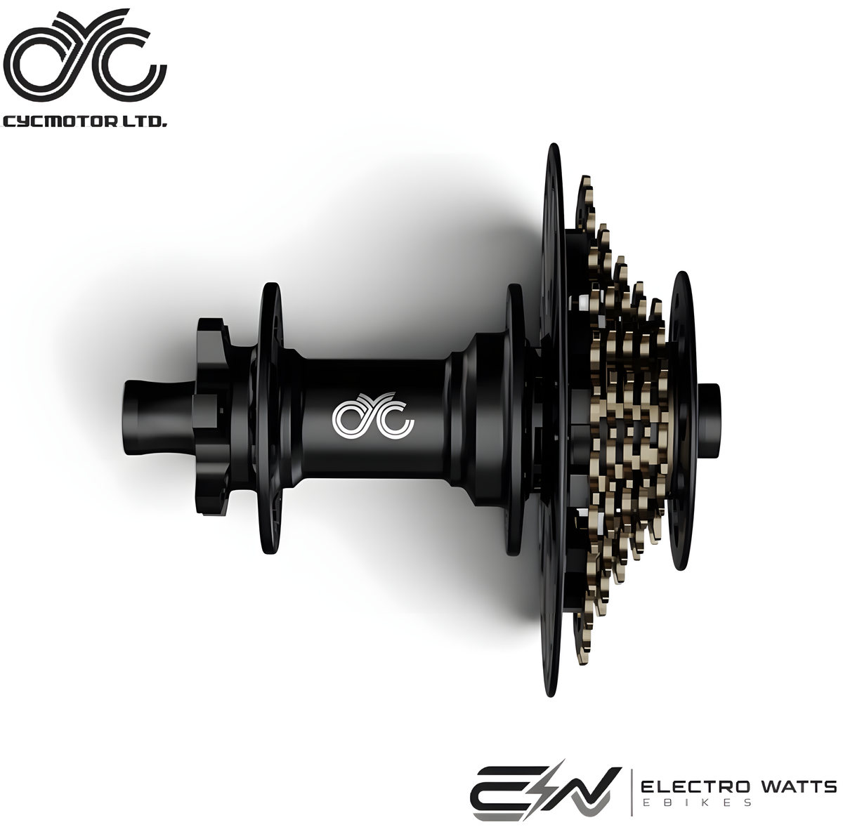 CYC Heavy-Duty 5-Speed eBike Drivetrain Upgrade Kit – Reinforced Cassette, AlexRims 5SB Hub, Microshift Advent Clutch Shifting & KMC e9 Turbo EPT Chain – Built for CYC Mid-Drive Systems