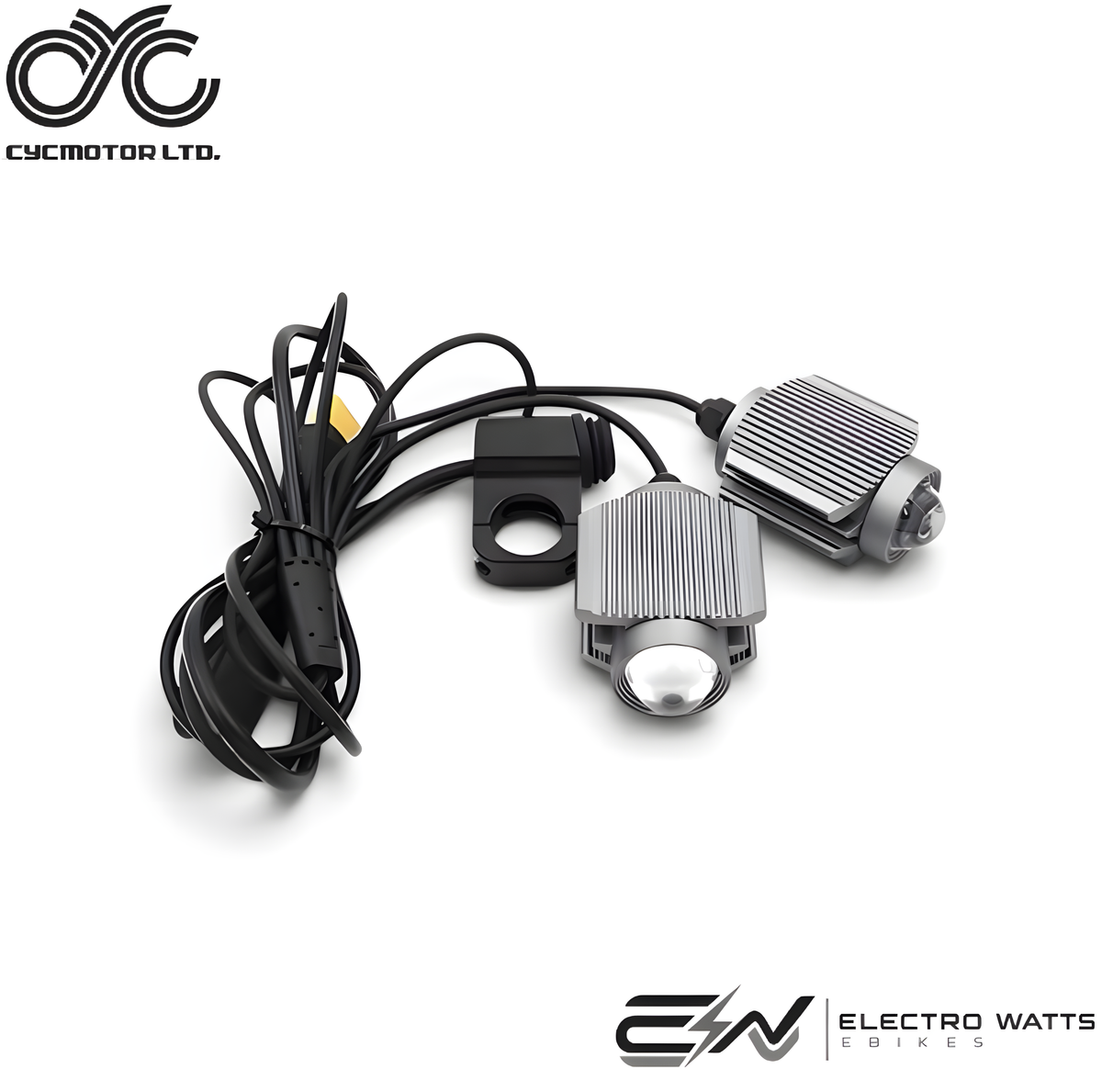 CYC eBike Headlight for Mid-Drive eBike Kits – High & Low Beam, XT-90 Connector, Waterproof, Universal CYC Compatibility