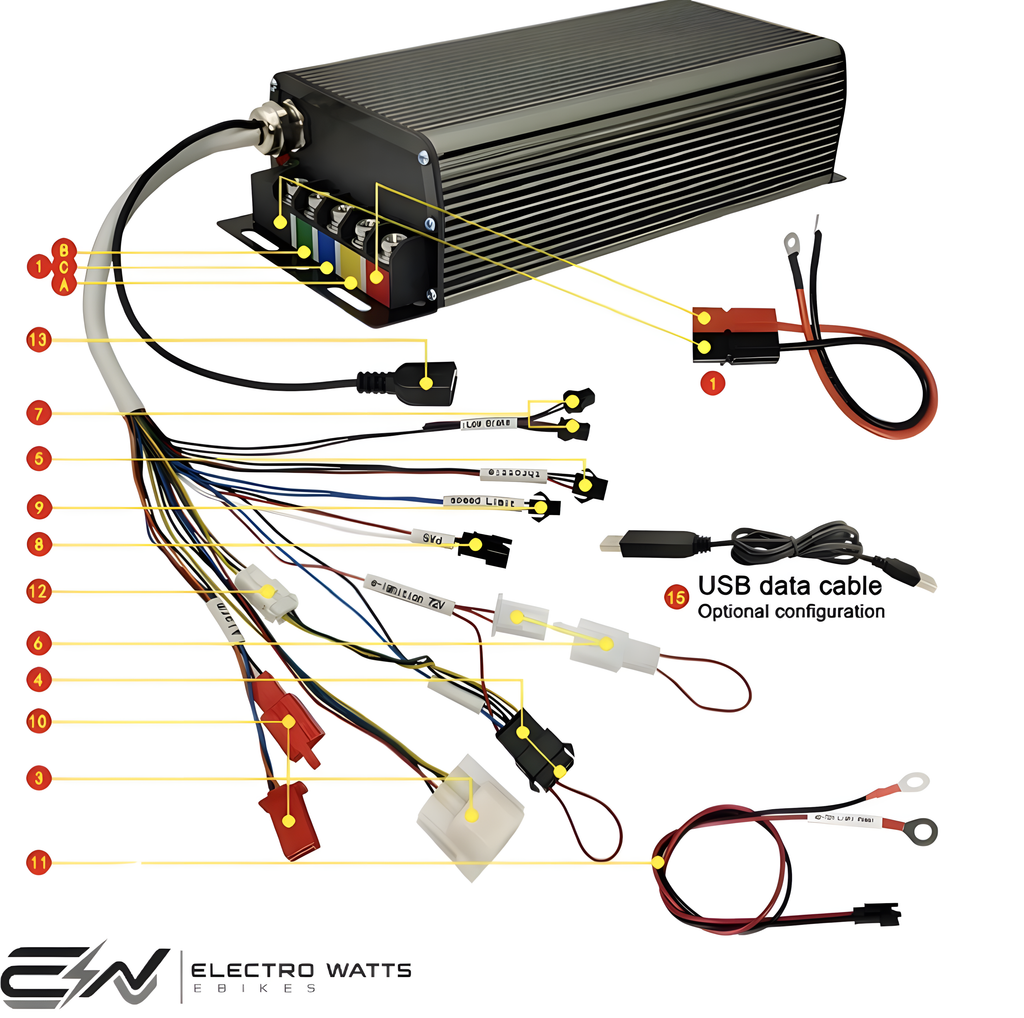3000W EBike Conversion Kit 80A SABVOTON Controller 48V 52v 60v 72v high toque electric bike MTX conversion kit MTX39 Rim 26” 27.5” 29” sizes